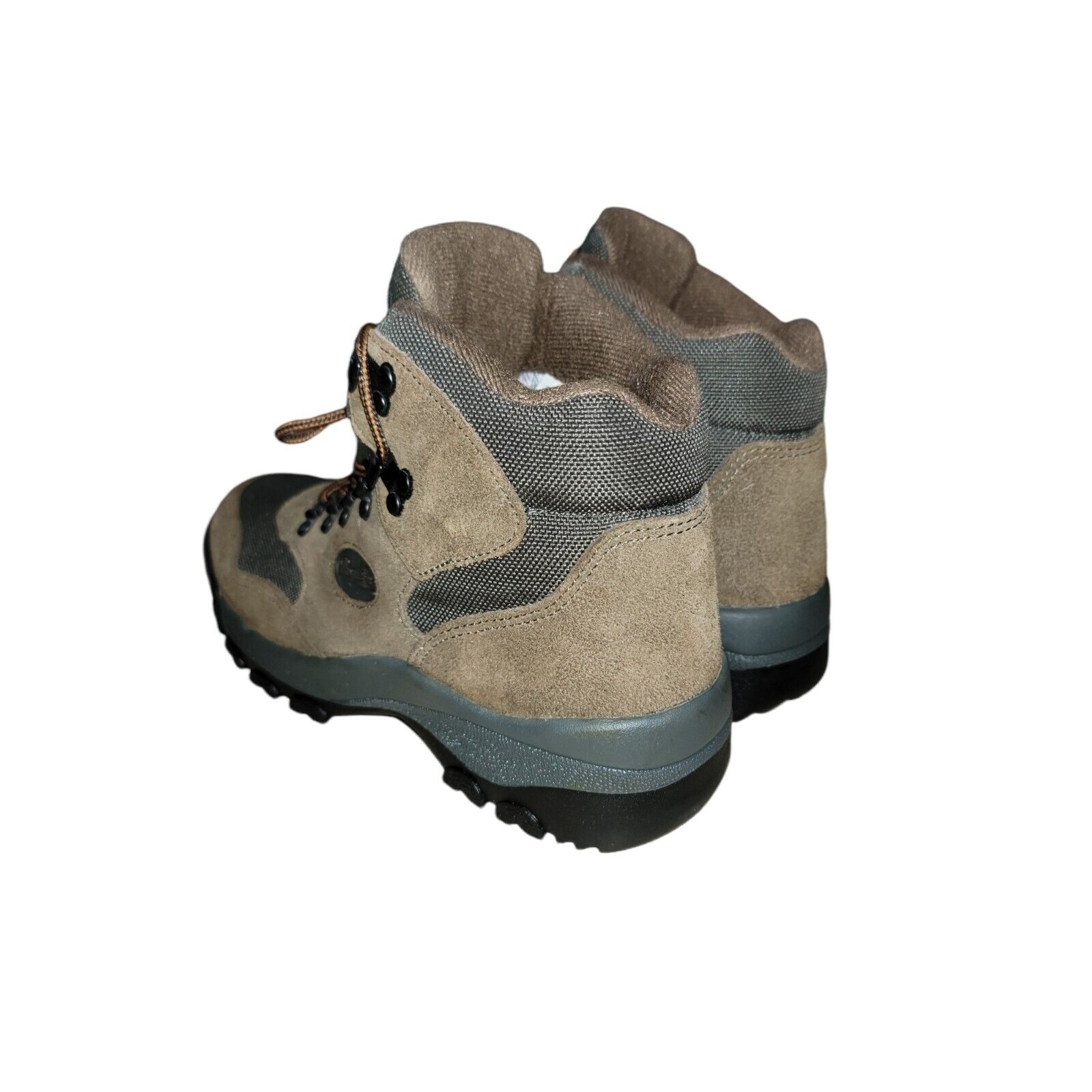 Vintage Vasque Women's Brown Green Leather Hiking Ankle Boots Size 7 — image 3 of 8